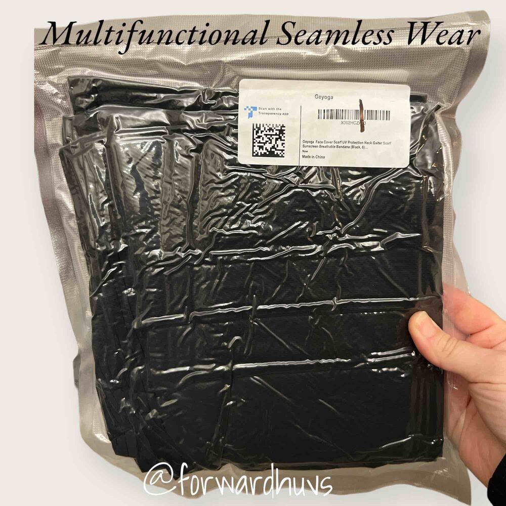 Polyester Microfiber Multifunctional Seamless Wear 6 Pk ** NEW **